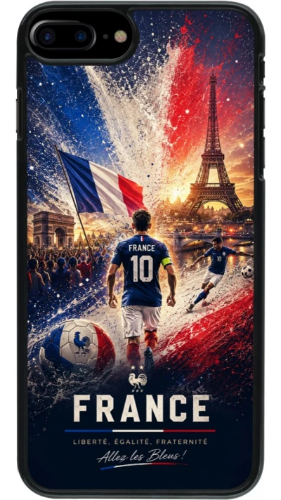iPhone 7 Plus / 8 Plus Case Hülle - Fussball Frankreich splash 2026