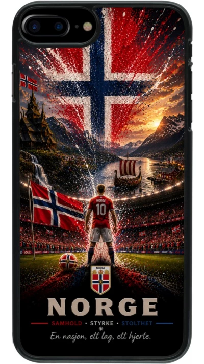 iPhone 7 Plus / 8 Plus Case Hülle - Fussball Norwegen splash 2026