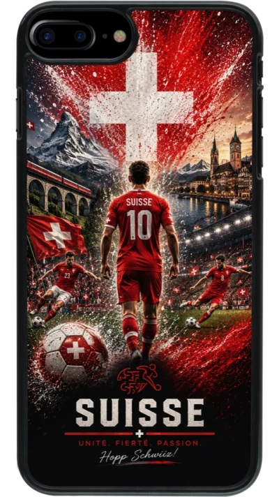 iPhone 7 Plus / 8 Plus Case Hülle - Fussball Suisse splash 2026
