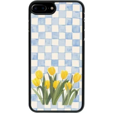iPhone 7 Plus / 8 Plus Case Hülle - Blue vichy tulips Spring 2026