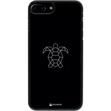 Coque iPhone 7 Plus / 8 Plus - Turtles lines on black