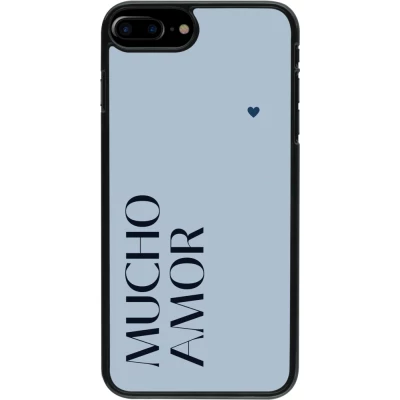 iPhone 7 Plus / 8 Plus Case Hülle - Valentine 2024 mucho amor azul
