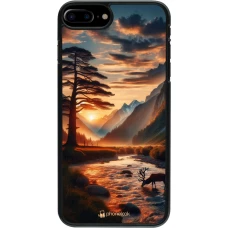 Coque iPhone 7 Plus / 8 Plus - Valley Sunset Deer Tree