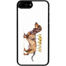 iPhone 7 Plus / 8 Plus Case Hülle - Wine Teckel