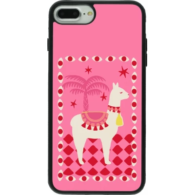 Coque iPhone 7 Plus / 8 Plus - Silicone rigide noir Alpaca 2026