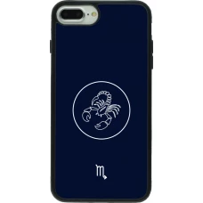 Coque iPhone 7 Plus / 8 Plus - Silicone rigide noir Astrologie Scorpion