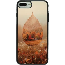 iPhone 7 Plus / 8 Plus Case Hülle - Silikon schwarz Autumn 26 Autumn leaf