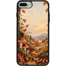 iPhone 7 Plus / 8 Plus Case Hülle - Silikon schwarz Autumn 26 Illustrated Autumn