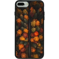 iPhone 7 Plus / 8 Plus Case Hülle - Silikon schwarz Autumn 26 Road in autumn
