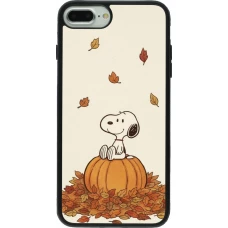iPhone 7 Plus / 8 Plus Case Hülle - Silikon schwarz Autumn 26 Snoopy autumn