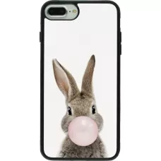 iPhone 7 Plus / 8 Plus Case Hülle - Silikon schwarz Easter 2023 bubble gum bunny