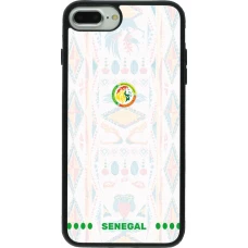 iPhone 7 Plus / 8 Plus Case Hülle - Silikon schwarz Senegal 2026 personalisierbares Fussballtrikot