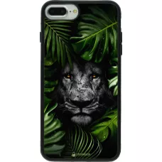 Coque iPhone 7 Plus / 8 Plus - Silicone rigide noir Forest Lion