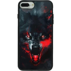iPhone 7 Plus / 8 Plus Case Hülle - Silikon schwarz Halloween 2024 mad werewolf