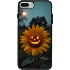 Coque iPhone 7 Plus / 8 Plus - Silicone rigide noir Halloween 2026 Evil Sunflower