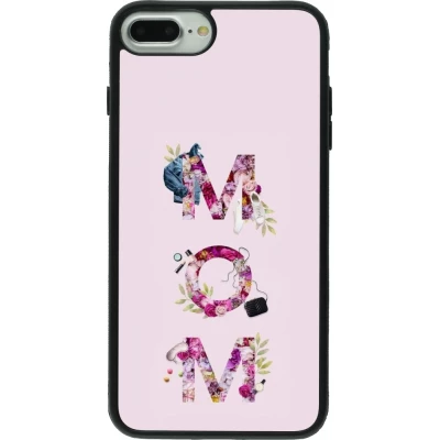iPhone 7 Plus / 8 Plus Case Hülle - Silikon schwarz Mom 2024 girly mom