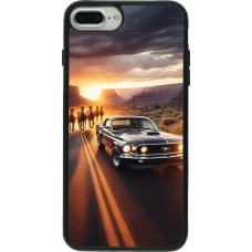 iPhone 7 Plus / 8 Plus Case Hülle - Silikon schwarz Mustang 69 Grand Canyon
