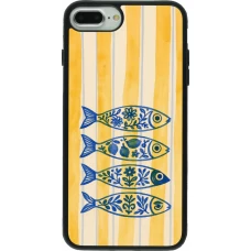 Coque iPhone 7 Plus / 8 Plus - Silicone rigide noir Portuguese fish 2026
