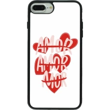 Coque iPhone 7 Plus / 8 Plus - Silicone rigide noir Saint Valentines Day 26 Amor