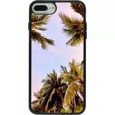 iPhone 7 Plus / 8 Plus Case Hülle - Silikon schwarz Summer 2023 palm tree vibe