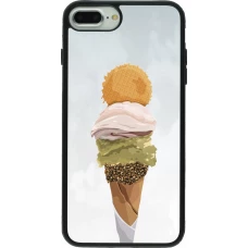 Coque iPhone 7 Plus / 8 Plus - Silicone rigide noir Summer 2025 Cornet