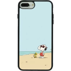 iPhone 7 Plus / 8 Plus Case Hülle - Silikon schwarz Snoopy on the beach Summer 2026
