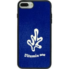 Coque iPhone 7 Plus / 8 Plus - Silicone rigide noir Vitamin sea Summer 2026