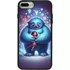 iPhone 7 Plus / 8 Plus Case Hülle - Silikon schwarz Valentin 2024 Flauschige Liebe