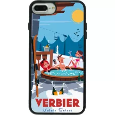 iPhone 7 Plus / 8 Plus Case Hülle - Silikon schwarz Verbier Mountain Jacuzzi