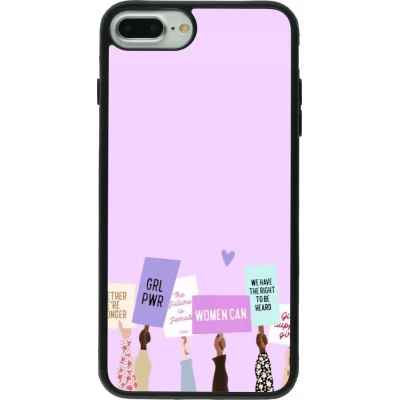 Coque iPhone 7 Plus / 8 Plus - Silicone rigide noir Womens day 2026 9