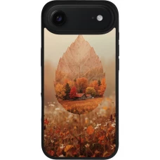Coque iPhone Air - Silicone rigide noir Autumn 26 Autumn leaf