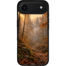 Coque iPhone Air - Silicone rigide noir Autumn 26 Autumn walk