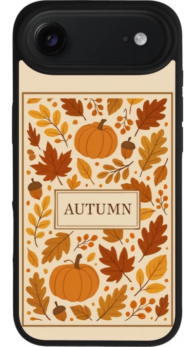Coque iPhone Air - Silicone rigide noir Autumn 26 Hello autumn