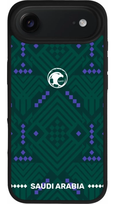 iPhone Air Case Hülle - Silikon schwarz Saudi Arabien 2026 personalisierbares Fussballtrikot