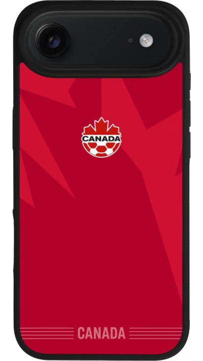 iPhone Air Case Hülle - Silikon schwarz Kanada 2026 personalisierbares Fussballtrikot