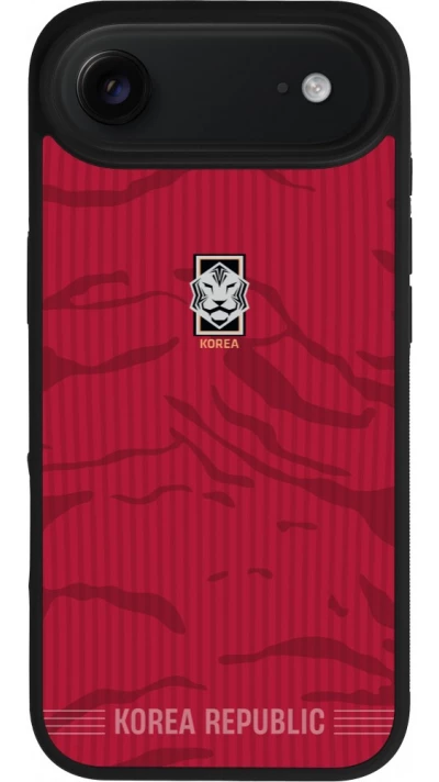 iPhone Air Case Hülle - Silikon schwarz Südkorea 2026 personalisierbares Fussballtrikot
