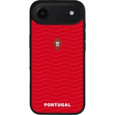 iPhone Air Case Hülle - Silikon schwarz Portugal 2026 personalisierbares Fussballtrikot