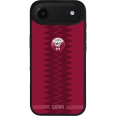 iPhone Air Case Hülle - Silikon schwarz Qatar 2026 personalisierbares Fussballtrikot
