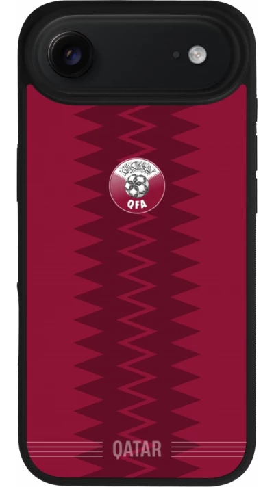 iPhone Air Case Hülle - Silikon schwarz Qatar 2026 personalisierbares Fussballtrikot