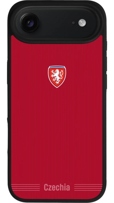 iPhone Air Case Hülle - Silikon schwarz Tschechische Republik 2026 personalisierbares Fussballtrikot