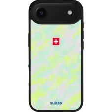 iPhone Air Case Hülle - Silikon schwarz Schweiz Away 2026 personalisierbares Fussballtrikot