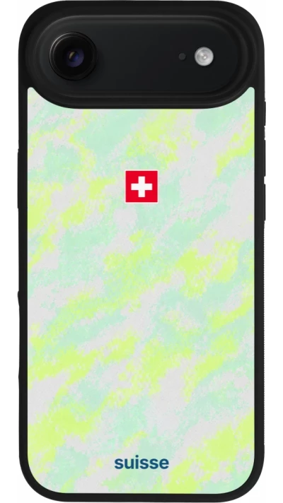 iPhone Air Case Hülle - Silikon schwarz Schweiz Away 2026 personalisierbares Fussballtrikot