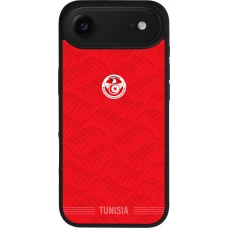 iPhone Air Case Hülle - Silikon schwarz Tunesien 2026 personalisierbares Fussballtrikot