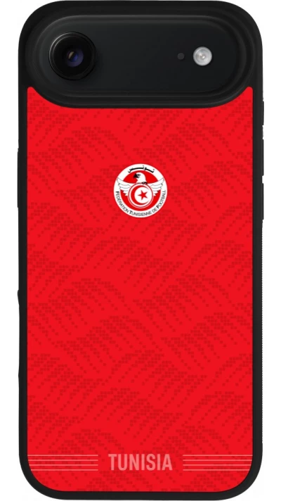 iPhone Air Case Hülle - Silikon schwarz Tunesien 2026 personalisierbares Fussballtrikot