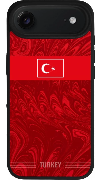 iPhone Air Case Hülle - Silikon schwarz Türkei 2026 personalisierbares Fussballtrikot