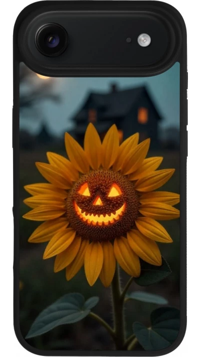 iPhone Air Case Hülle - Silikon schwarz Halloween 2026 Evil Sunflower