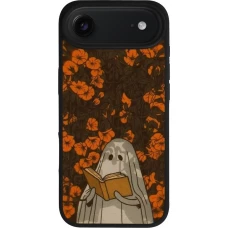 iPhone Air Case Hülle - Silikon schwarz Halloween 2026 Ghost reading