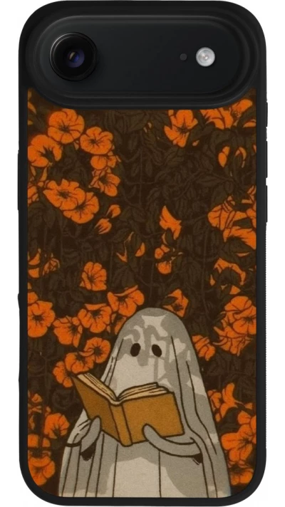 iPhone Air Case Hülle - Silikon schwarz Halloween 2026 Ghost reading
