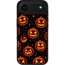 iPhone Air Case Hülle - Silikon schwarz Halloween 2026 Pattern Pumpkins
