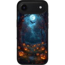 iPhone Air Case Hülle - Silikon schwarz Halloween 2026 Road of Pumpkins